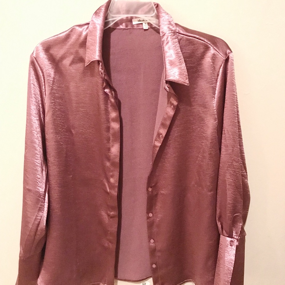 Silk button up